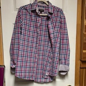 Stylish Multicolor Plaid Button Down Shirt
